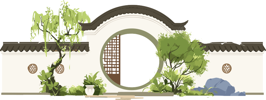 国风建筑PNG图形素材