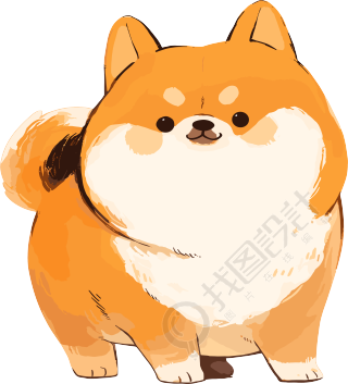 柴犬手账元素