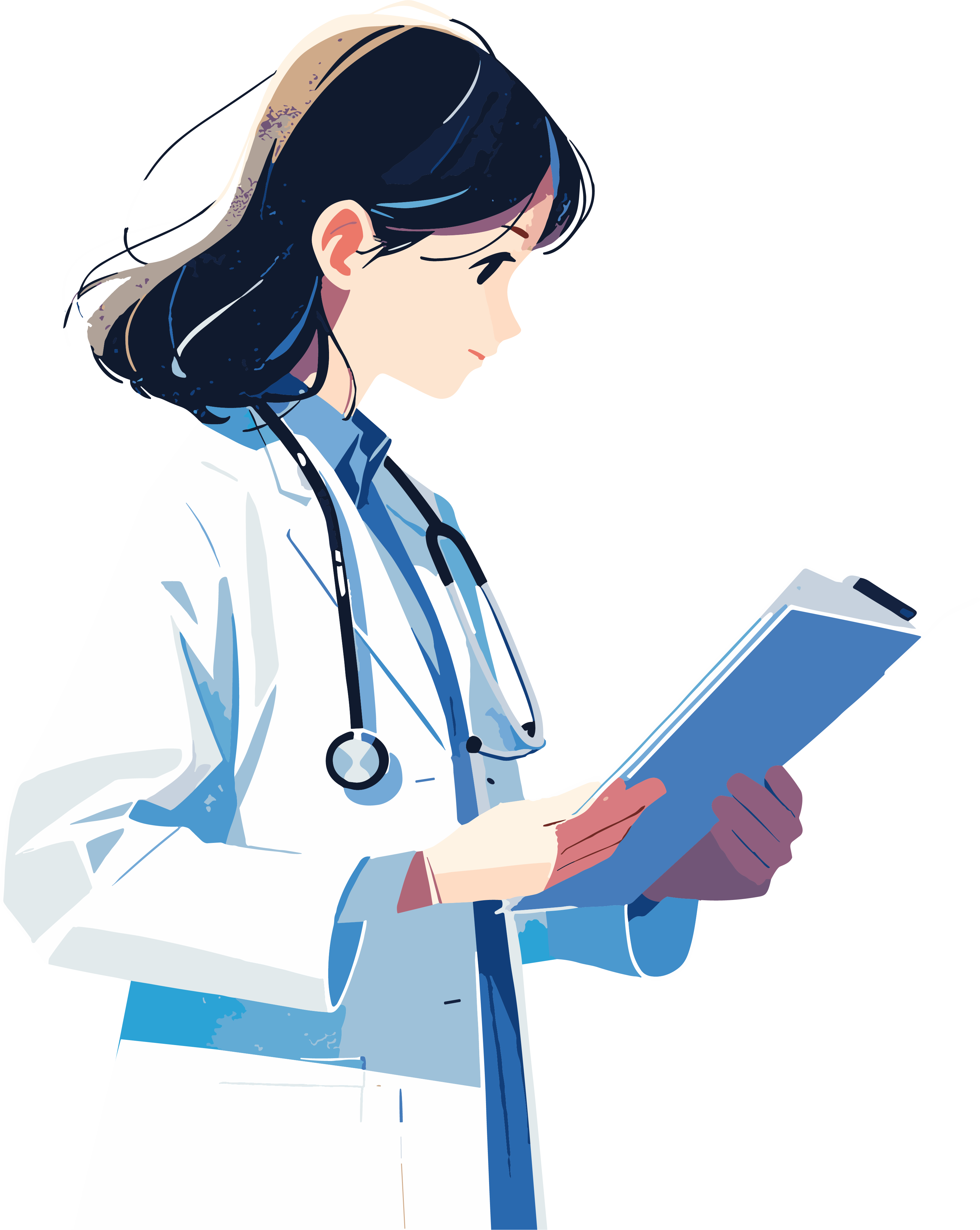 医学生简约插图