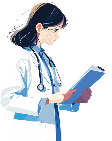 医学生简约插图