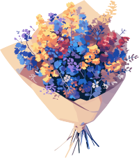 插花可商用插画素材