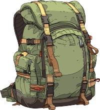探险登山包PNG素材