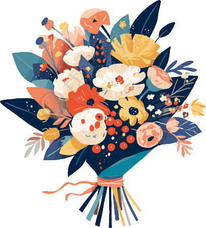 插花可商用插图