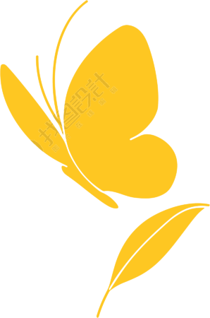 线条蝴蝶高清图形素材