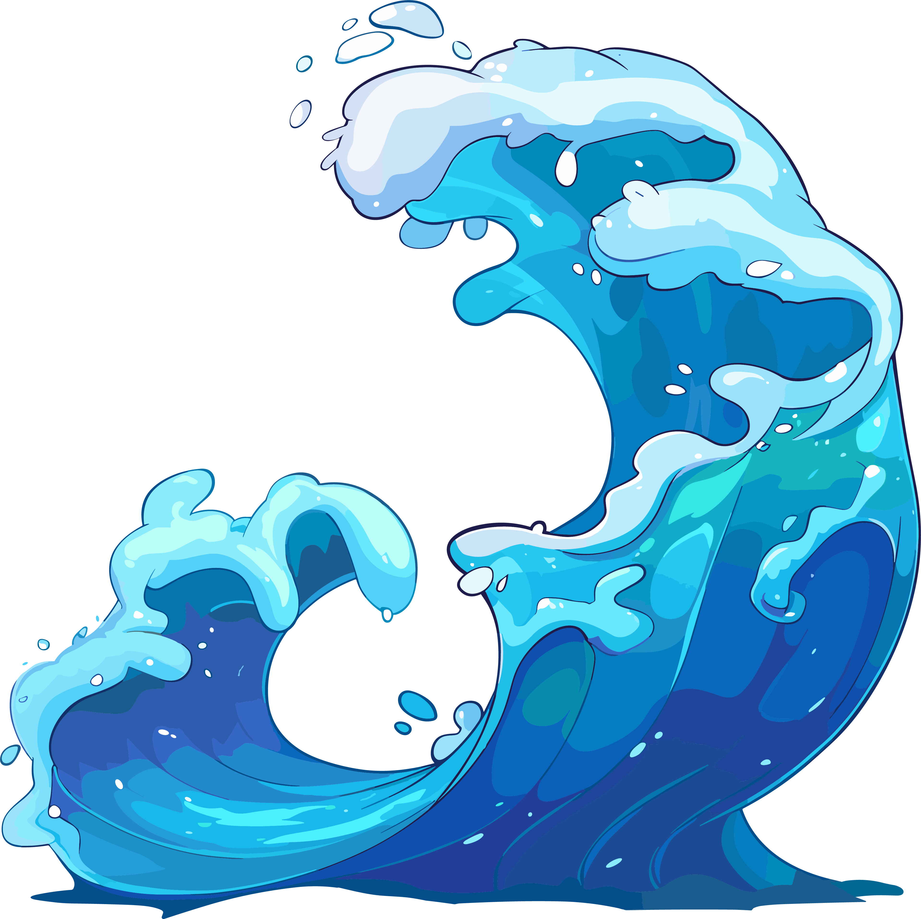 海浪创意设计元素