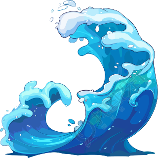 海浪创意设计元素