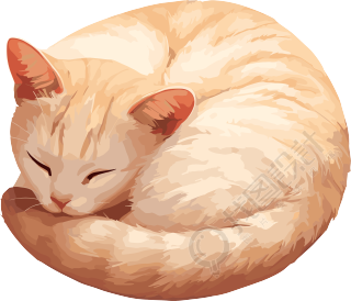 猫咪商用插图