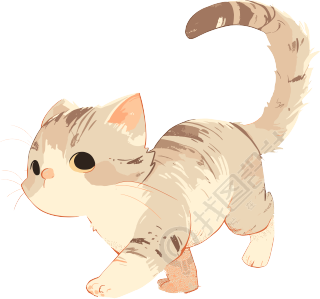 猫咪透明背景素材