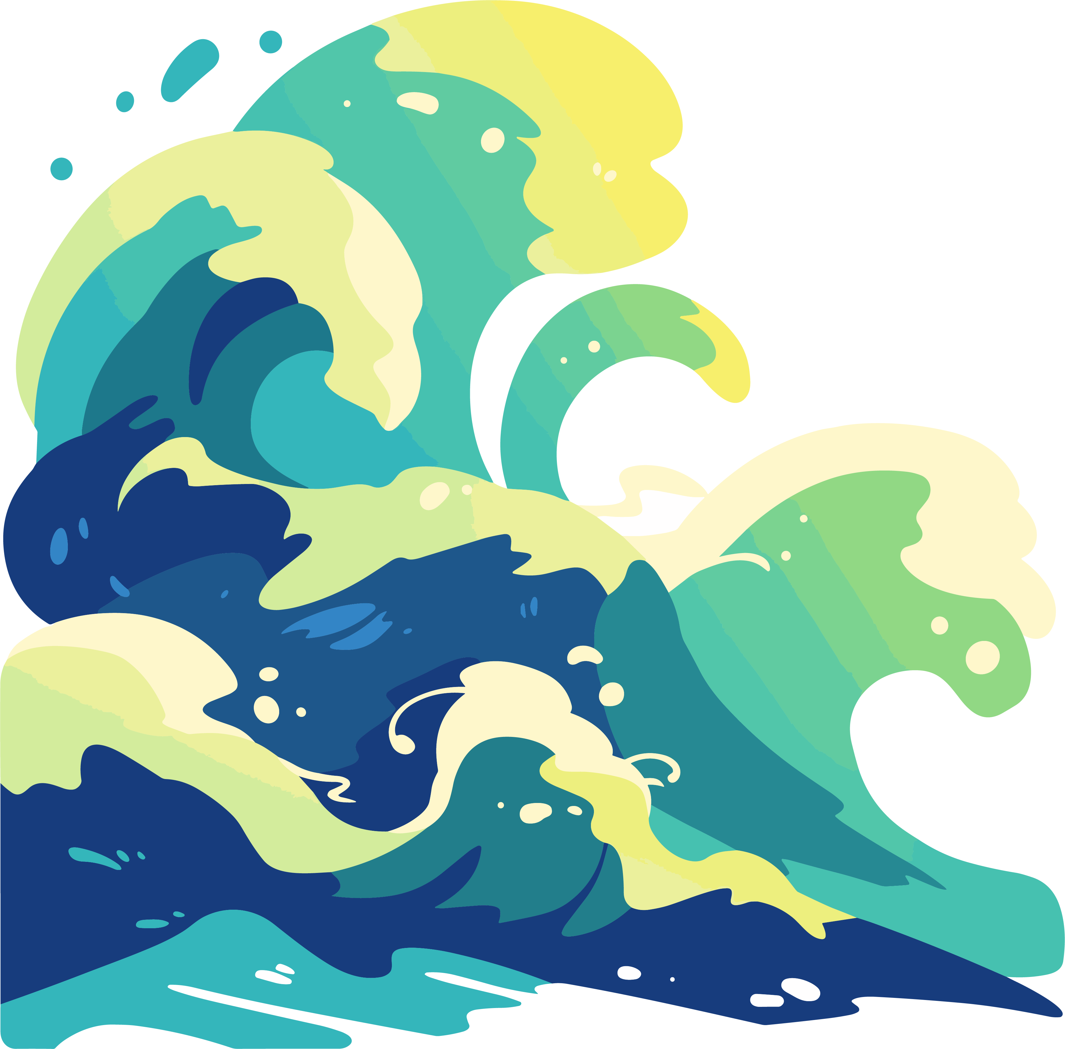 海浪美丽插图