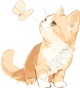 猫咪高清质量插画