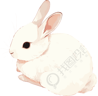 兔子矢量插画