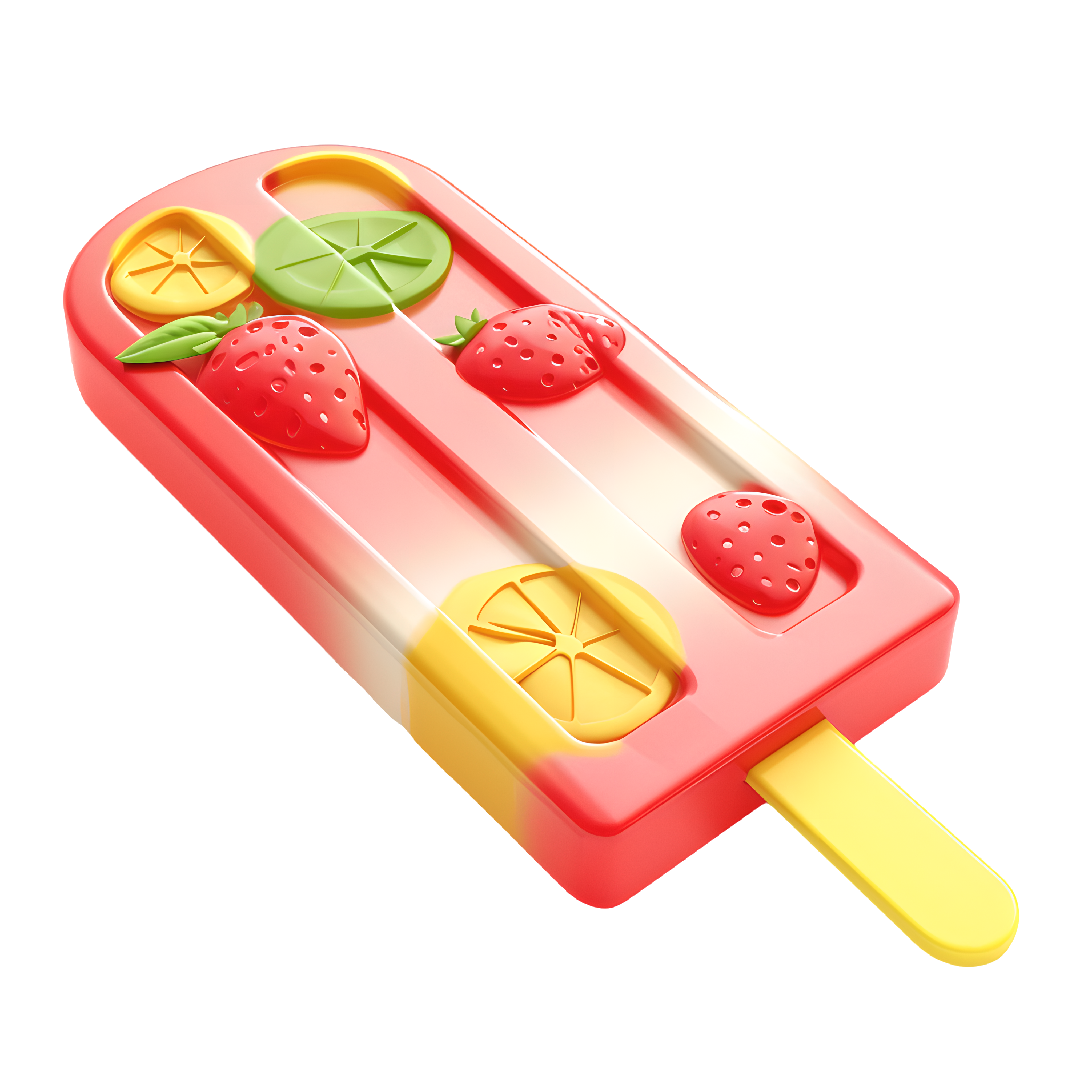3D冰棒美味插图