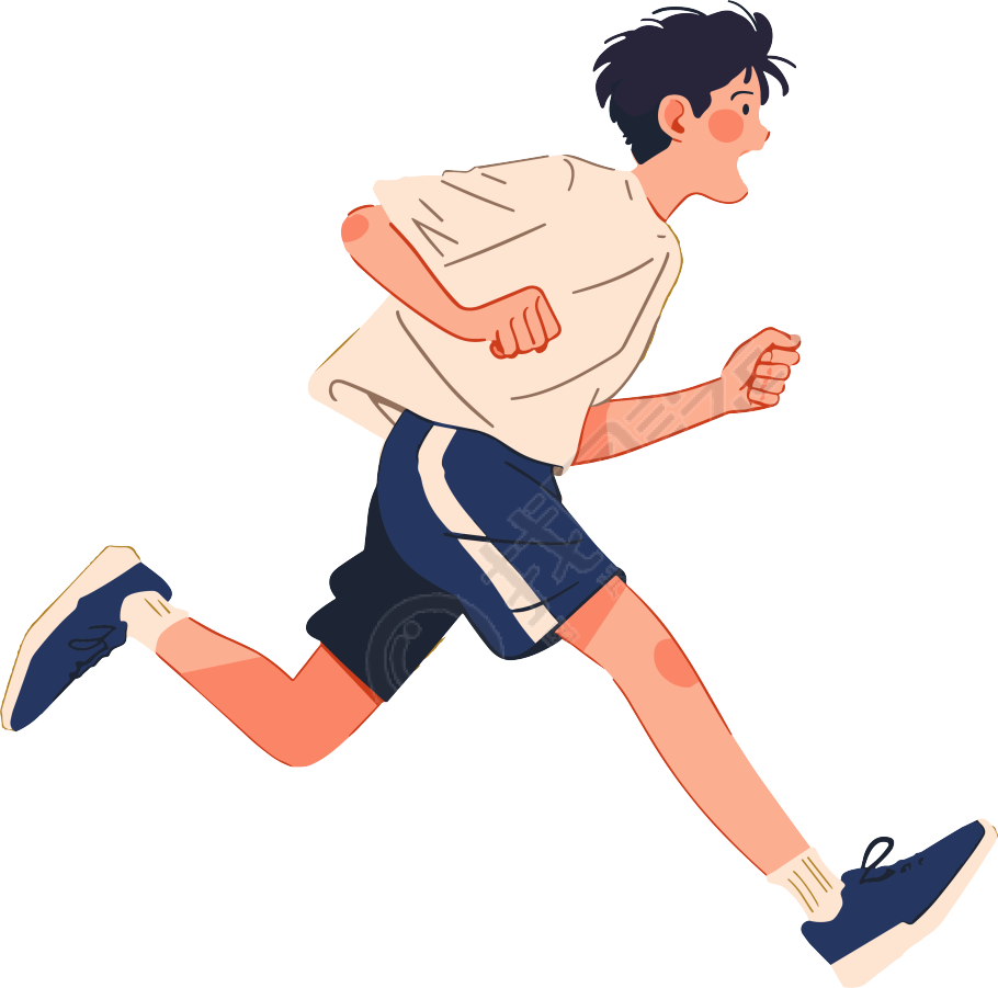 春季运动会跑步简约插图