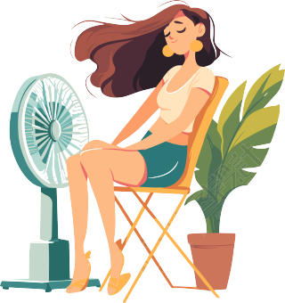 夏日清凉女孩可商用素材
