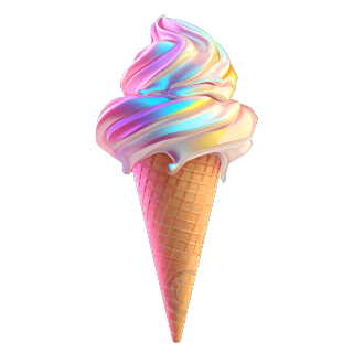 3D冰淇淋美观素材