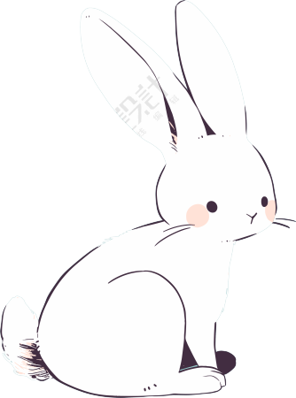 兔子图形插图