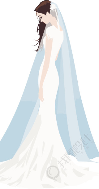 简约婚纱元素