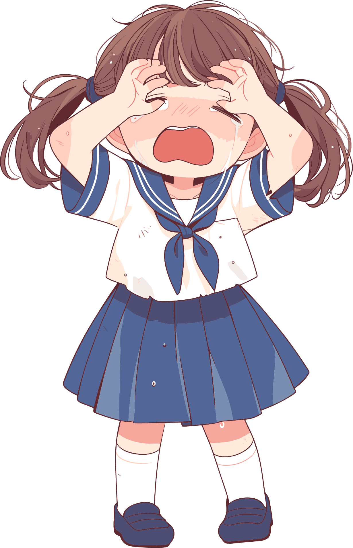 校园霸凌插画素材