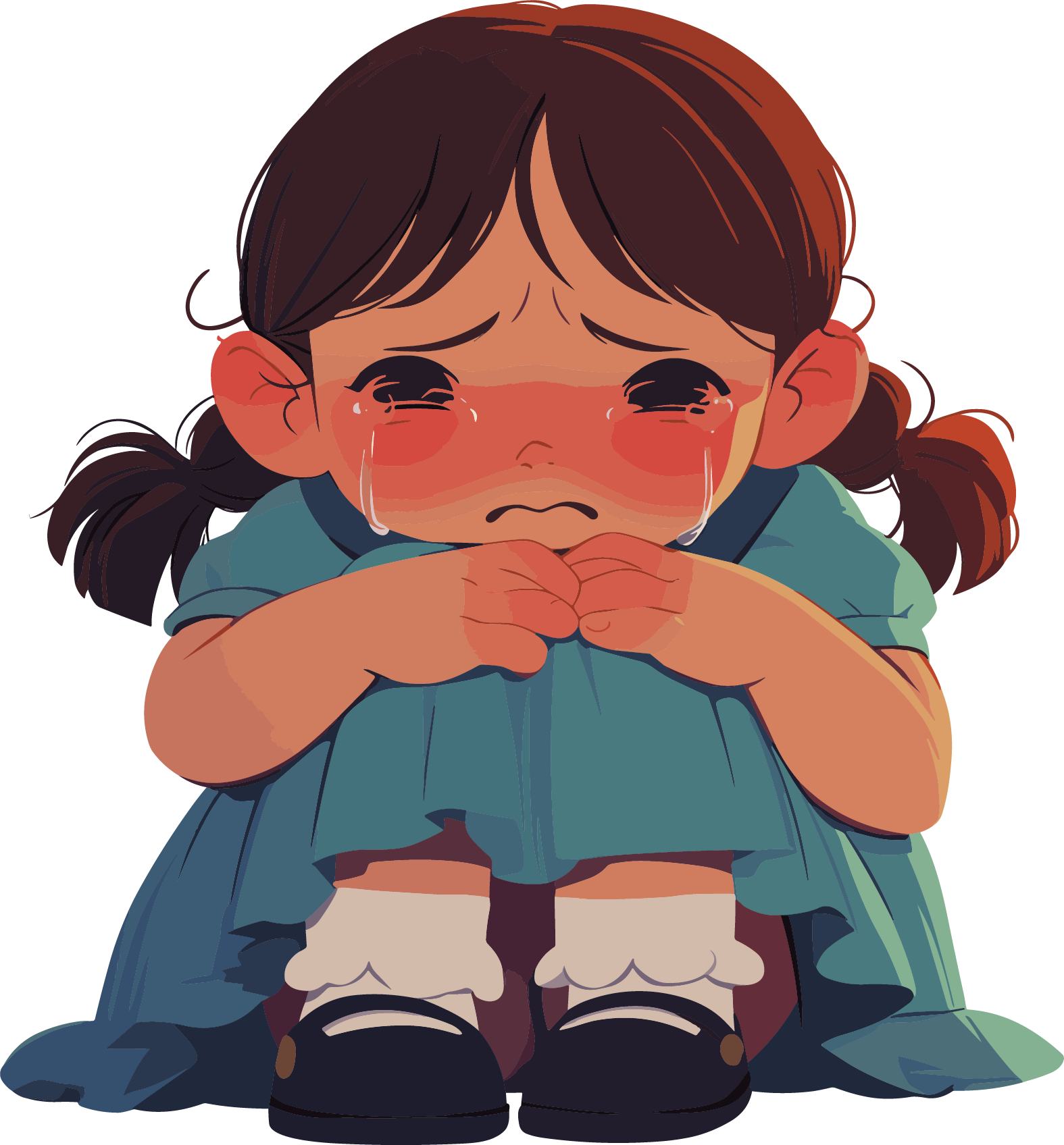 校园霸凌透明背景插画