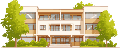 校园教学楼唯美素材