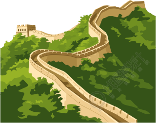 长城透明背景素材
