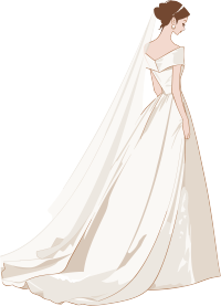 简约婚纱创意元素