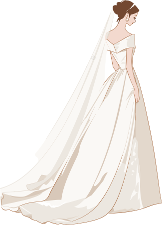 简约婚纱创意元素