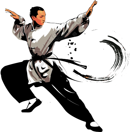 武术创意插图