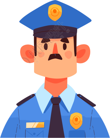 警察卡通素材