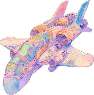 飞船透明背景插图