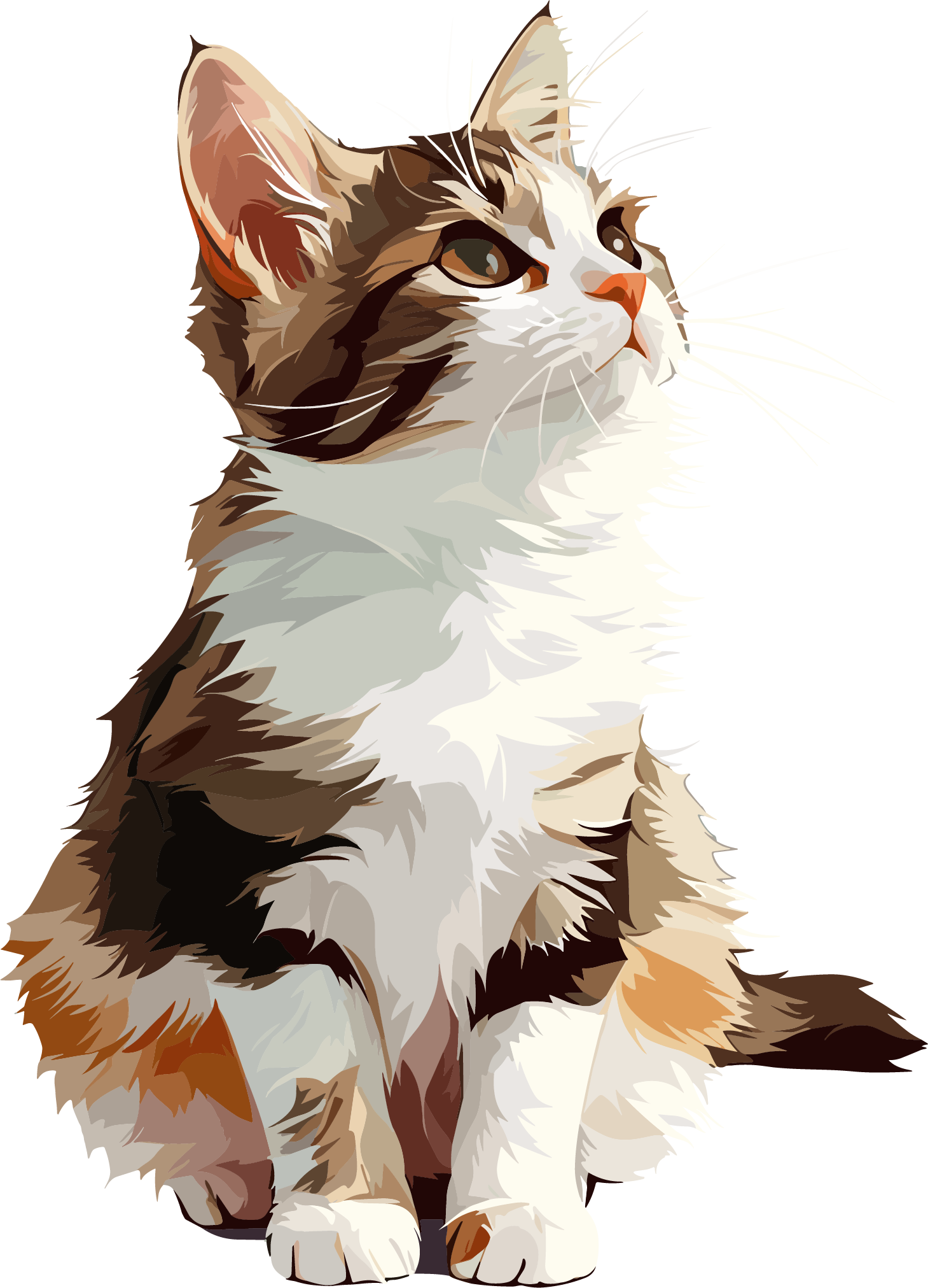猫咪插画设计素材