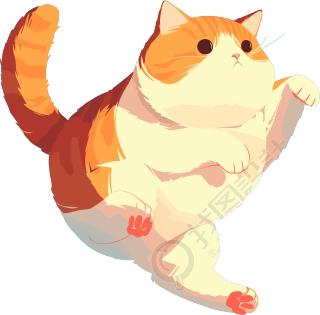 猫咪贴纸素材