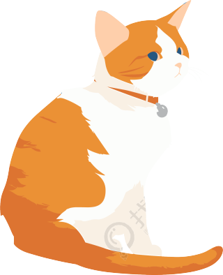 猫咪可爱简约素材