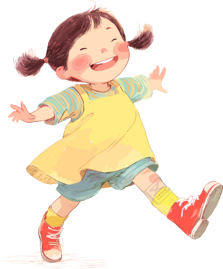 欢乐儿童可爱插图