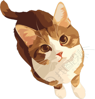 猫咪可爱插图
