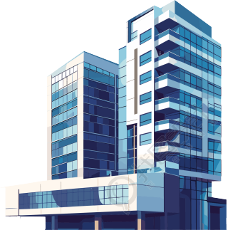 楼房现代建筑插图