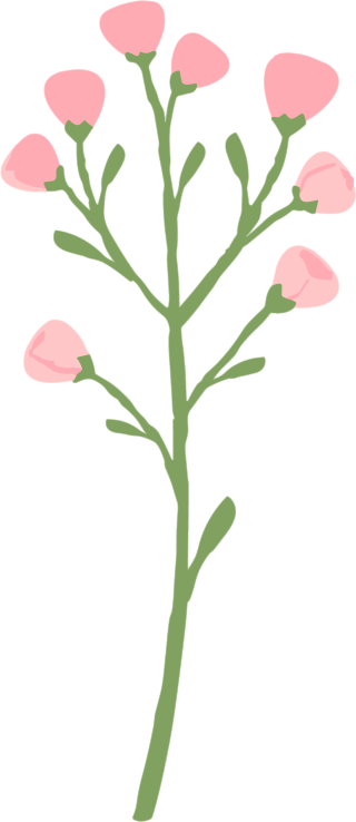 小花插画设计元素