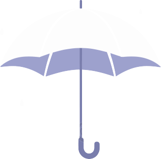 雨伞矢量插图