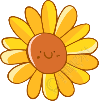 儿童节太阳花插画