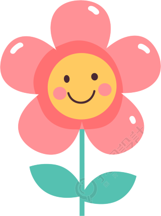 可爱小花卡通插画