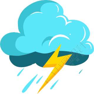 暴雨天气标志素材