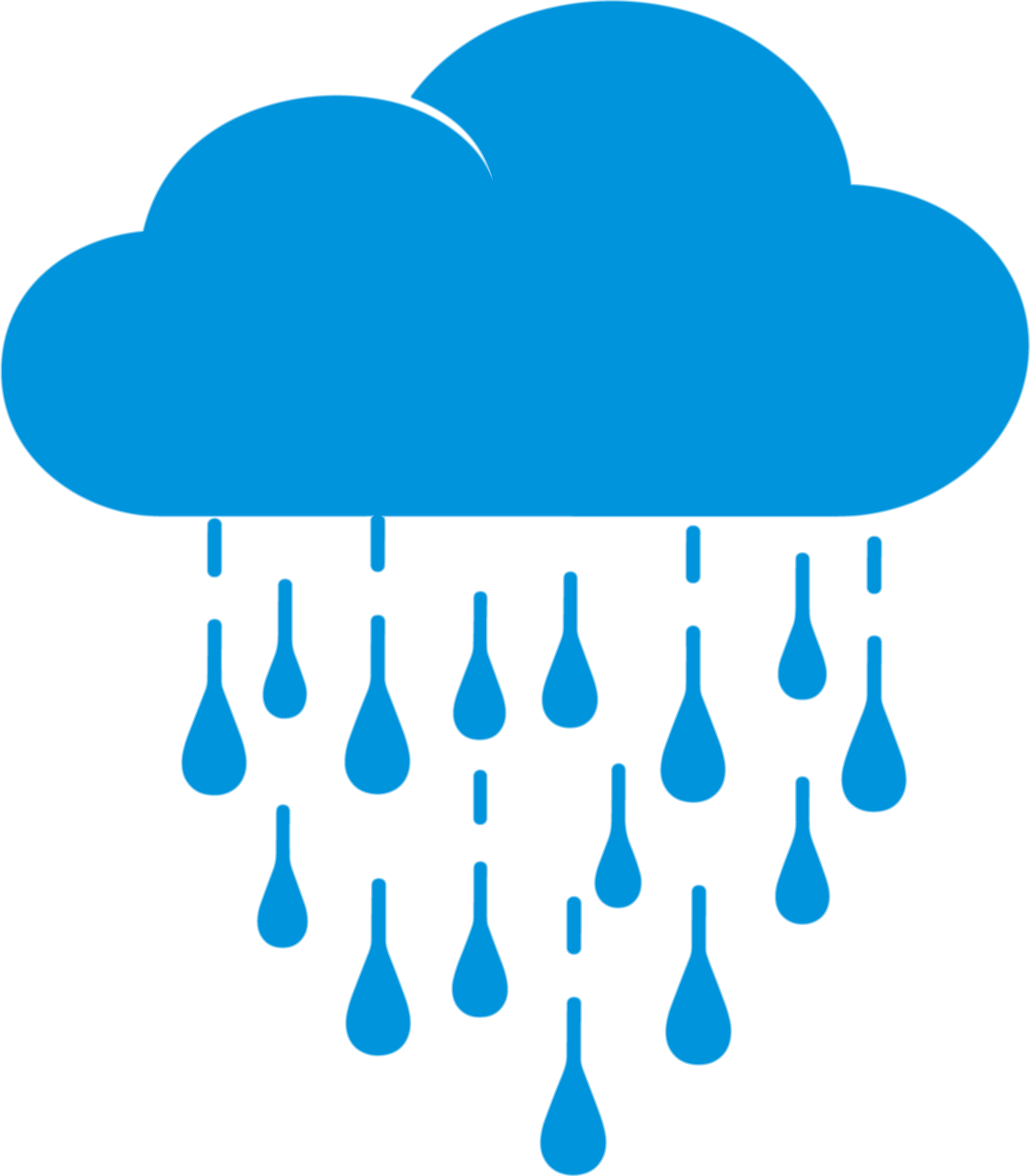 暴雨天气创意设计元素