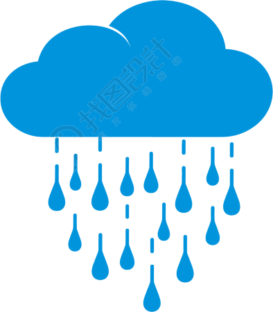 暴雨天气创意设计元素