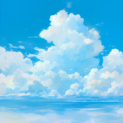 天空简洁插图