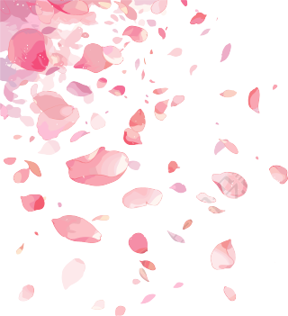 花瓣贴纸可商用插图