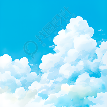 天空可商用插画