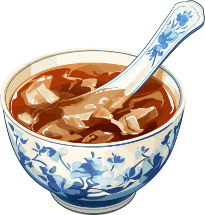 凉茶矢量插图