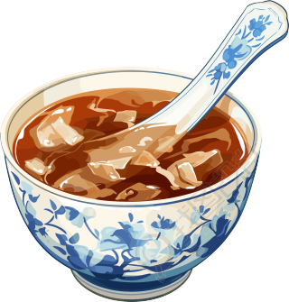 凉茶矢量插图