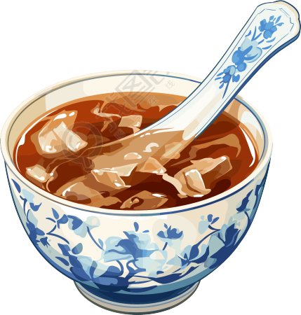 凉茶矢量插图
