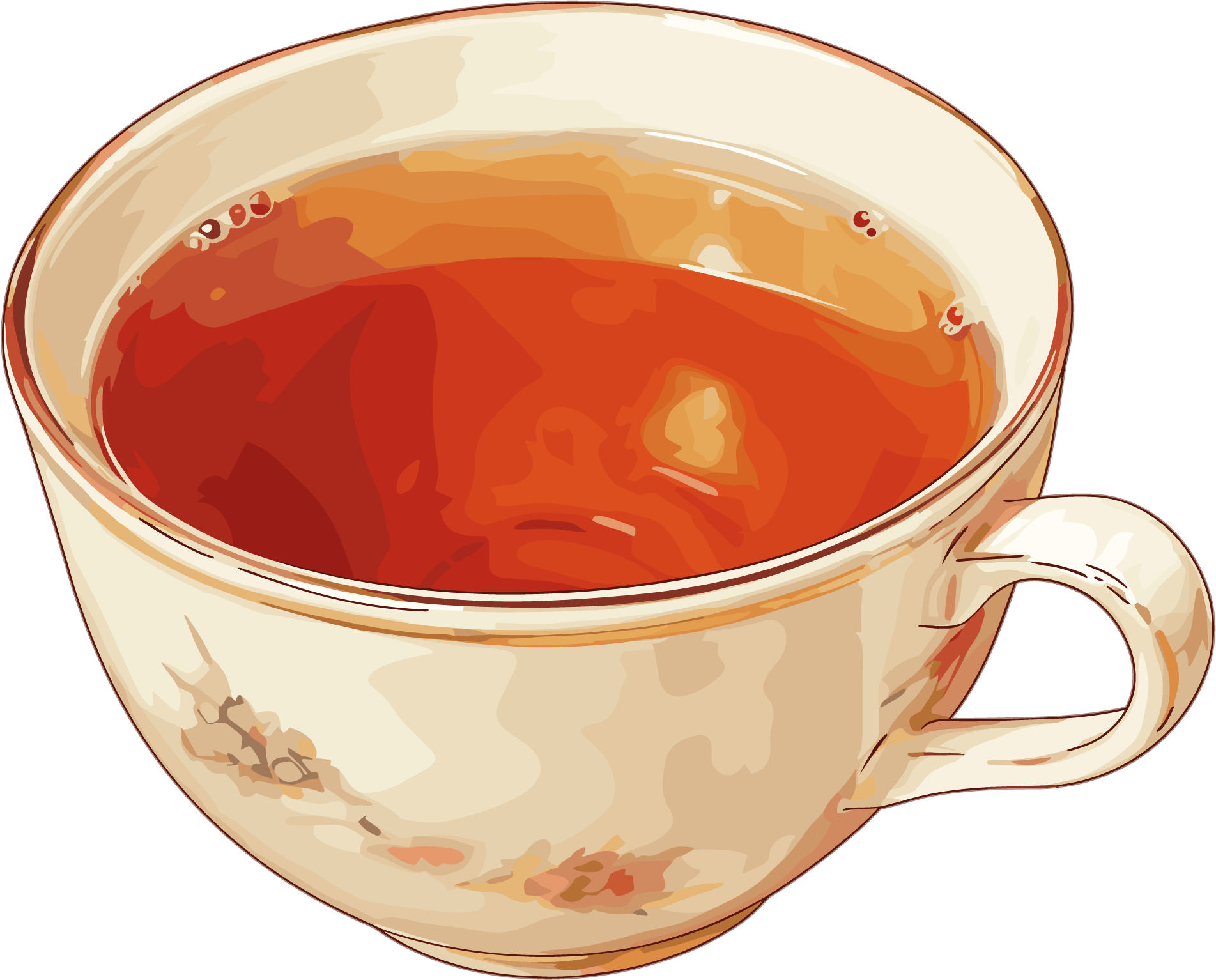 凉茶插画素材